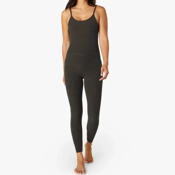 Beyond Yoga Spacedye Uplevel Midi Jumpsuit in Black, Size XS - Picture 1 of 11